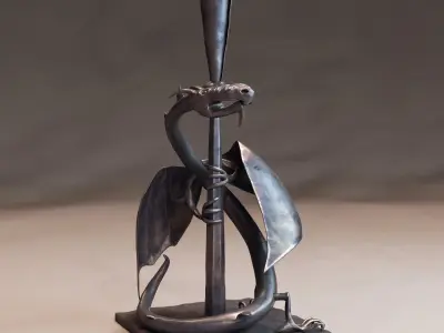 Candlesticks Dragons 3D model