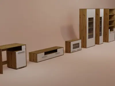 A set of furniture for your ideas and projects 3D model