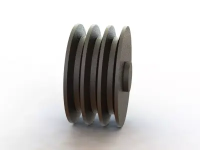 Polia Para Correias Pulley for V-A Belts -145 3D model