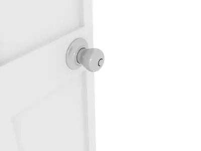 Door 3D Low-poly 3D model