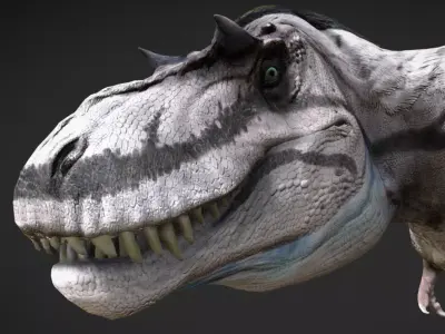 Albertosaurus The Swift Tyrant of the North Low-poly 3D model