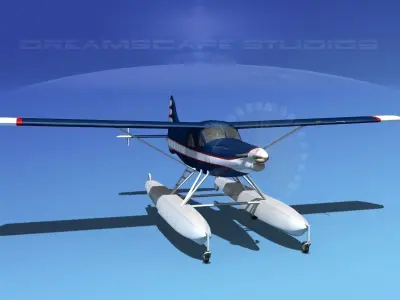 Dehavilland DHC-2 Turbo Beaver V08 3D model