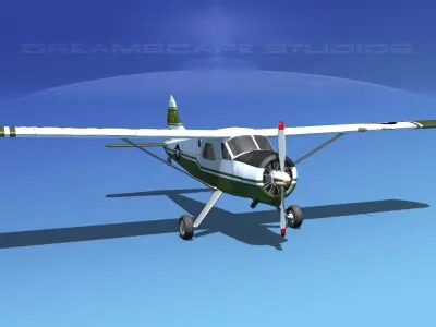 Dehaviland DH-2 Beaver US Army 2 3D model