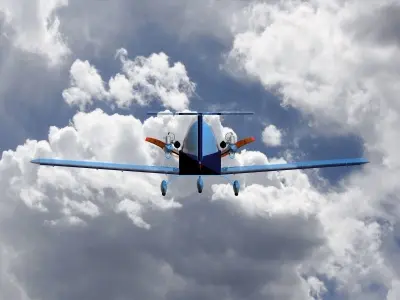 Cri-Cri ultralight aircraft 3D model