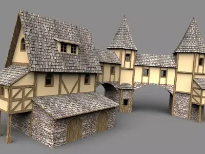 Fantasy House 3D model