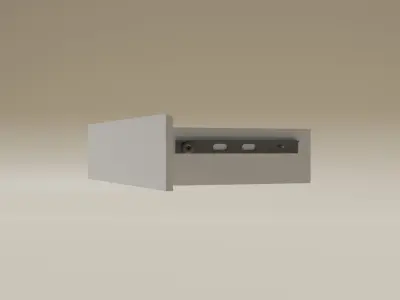 Modern chest of drawers 3d model low poly Free low-poly 3D model