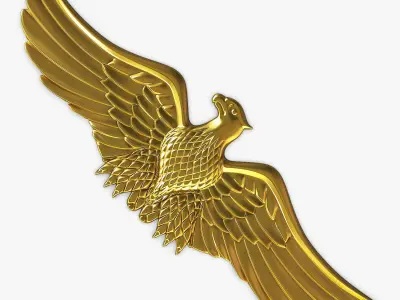Eagle Insignia Gold 3D model