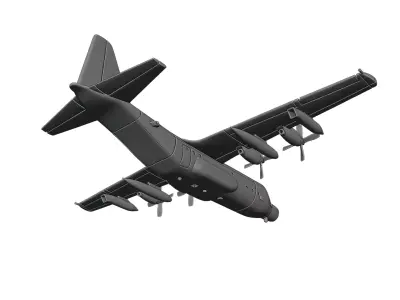 Lockheed MC-130H Combat Talon II 3D print model