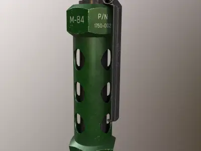 FLASHBANG MODEL plastic bottle with holes Free low-poly 3D model