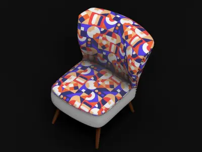 Accent chair Free low-poly 3D model