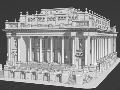 Historic Public Building 3D model