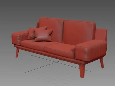 free persian fabric sofa Free 3D model