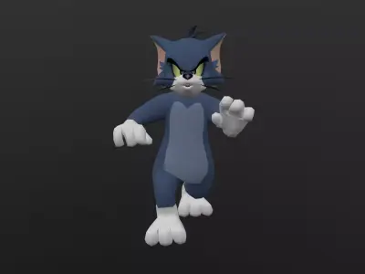 TOMC-013 Tom Running Panic Low-poly 3D model