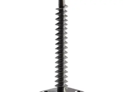 Industrial Adjustable Leveling Screw Foot Low-poly 3D model