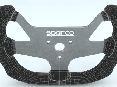 Steering Wheel Sparco F10A 3D model