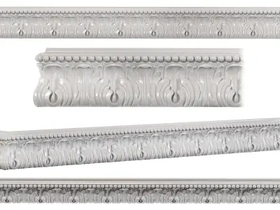 Collection of 16 classic moldings Part 2 3D model