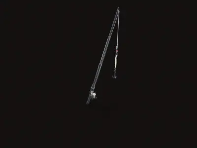 Fishing Rod V05 Low-poly 3D model