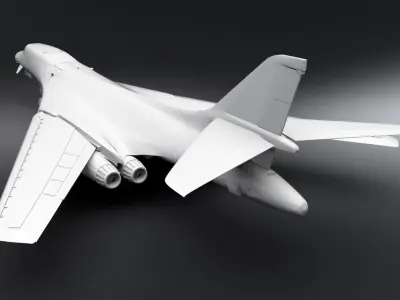 Rockwell B1 lancer Scale model 3D print model