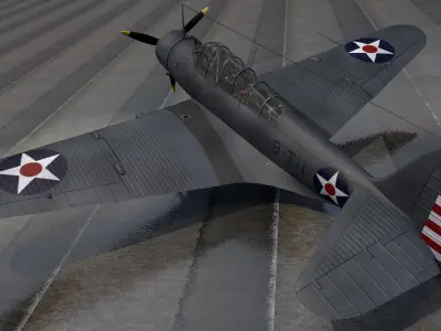 Douglas TBD-1 Devastator 3D model