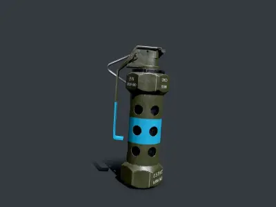 Stun Grenade Free low-poly 3D model