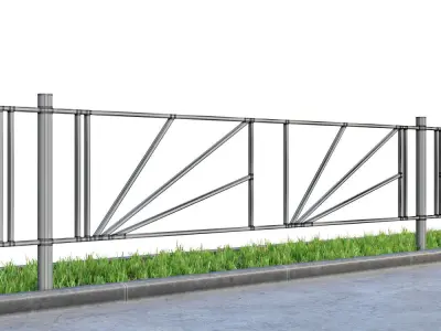 Lawn fences Part 3 3D model