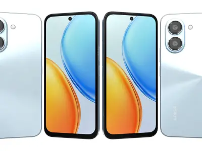 Honor X7e All Colors 3D model