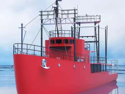 Fishing boat 3D model