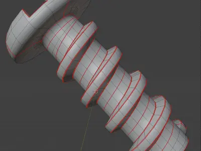 Rusty Fasteners Pack Bolts Screws Nails Nuts Low Poly Low-poly 3D model