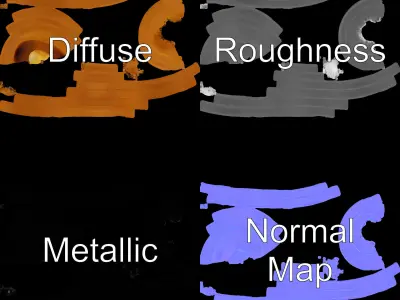 Realistic Insect Larva Model Pack for Animation and Games Low-poly 3D model