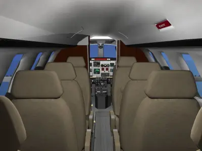 Beechcraft Starship 2000 T11 3D model