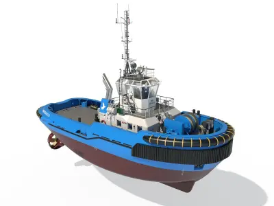 Tugboat 3D model get