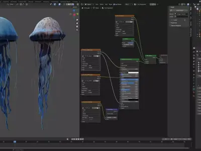 Jellyfish Chrysaora Free 3D model