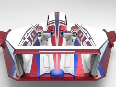 Wig Class craft Low-poly 3D model