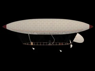 Santos Dumont Airship No6 3D model
