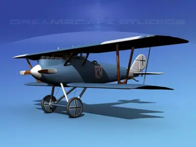 Pfalz DIII Fighter V15 3D model