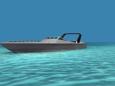 Phazer 38 Cigarette Boat V04 3D model