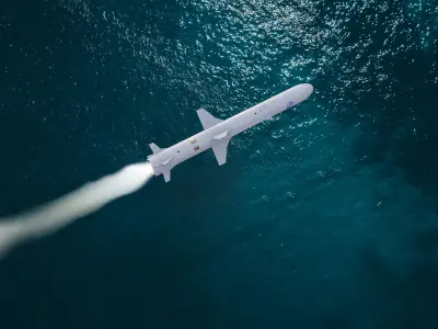 Ukrainian subsonic cruise missile R 360 Neptune Low-poly 3D model