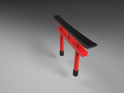 Santuario Low-poly 3D model