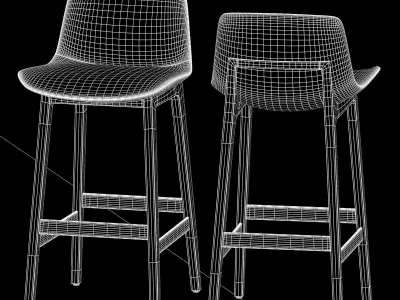 POLIFORM SGABELLO VENTURA Render Ready Vray Corona Free 3D model