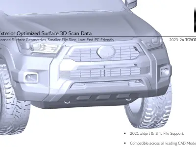 2024-25 TOYOTA HILUX Revo ROCCO Rogue 3D Scan Chassis Mount Data 3D model