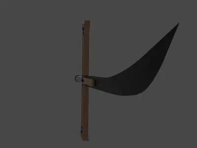  One Piece Mihawk sword Kokuto Yoru Free low-poly 3D model