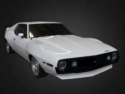 AMC Javelin-AMX 1971 Free low-poly 3D model