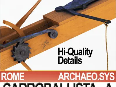 Roman Artillery Carroballista A Soedel Foley 3D model