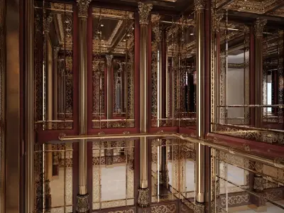 Classic mirror elevator 3D model