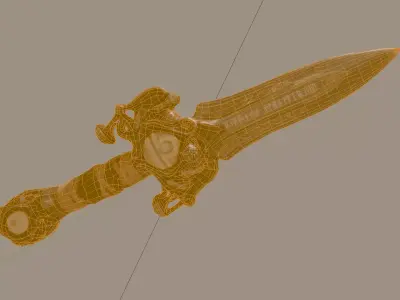 Zodiac Dark Weapons Collection  Libra Dagger Low Poly Low-poly 3D model