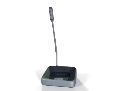 Sci-Fi Conference Microphone - PBR Ready Low-poly 3D model