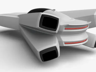 Racing Spaceship Altair 3D model