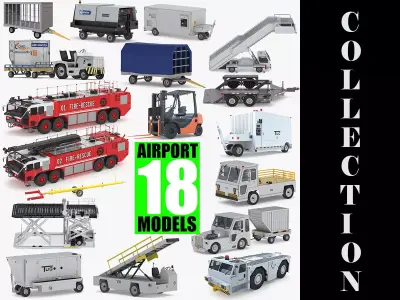 Airport 18 Models Collection 3D model