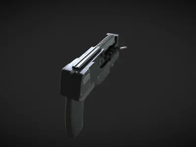 Grappling Gun Free low-poly 3D model