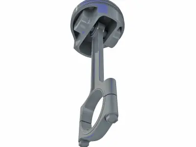 Piston engine 3D model